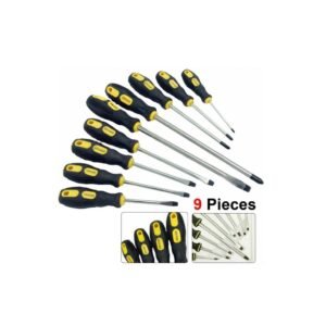 9pc Insulated Precision Magnetic Screwdriver Tool Set – Phillips, Slotted & Torx Tips