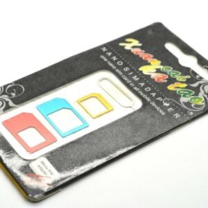 3-in-1 Nano/Micro to Micro/Standard SIM Card Adapter Tray for All Mobile Devices