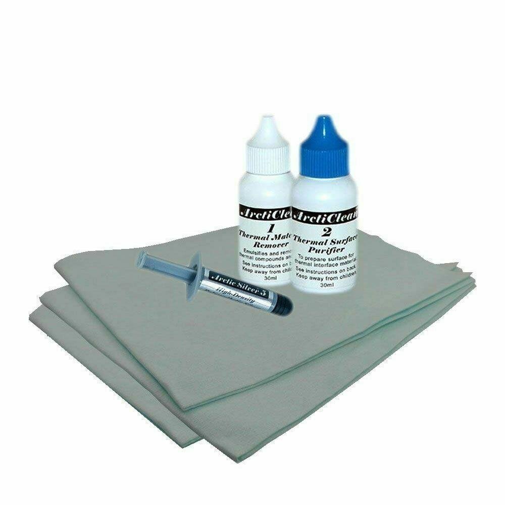 ArctiClean Thermal Cleaning Kit + Arctic Silver 5 High-Performance Thermal Compound (3.5g)