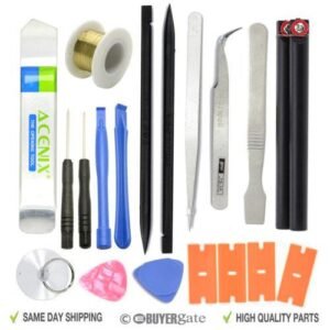 19-in-1 Opening Pry Tool Set – Spudgers, Tweezers, Screwdrivers
