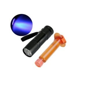 Value Pack – 9 LED UV Flashlight Torch & 5g ACENIX® TP-2500 LOCA Glue for Phone Screen Repairs
