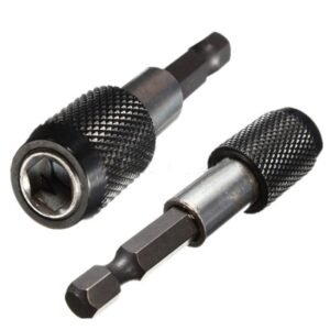 2 Pcs 1/4" 60mm Hex Shank Quick Release Magnetic Screwdriver Bit Holder