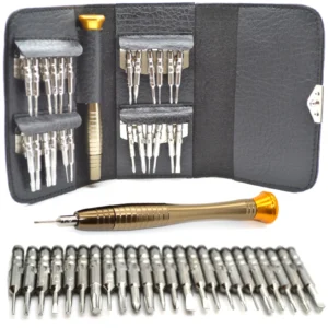 25 Pcs Wallet Tool Set with Multiple Size Screwdrivers – Torx Wallet Screwdriver Kit