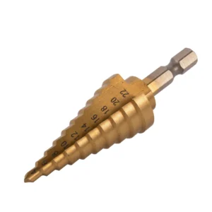 HSS 4241 Titanium Coated Step Drill Bit 4-22mm  High-Speed Hex Shank Cone Bit