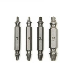 ACENIX® 4pcs Screw Extractor Set  Speed Out Broken Bolt Remover Drill Bits Kit